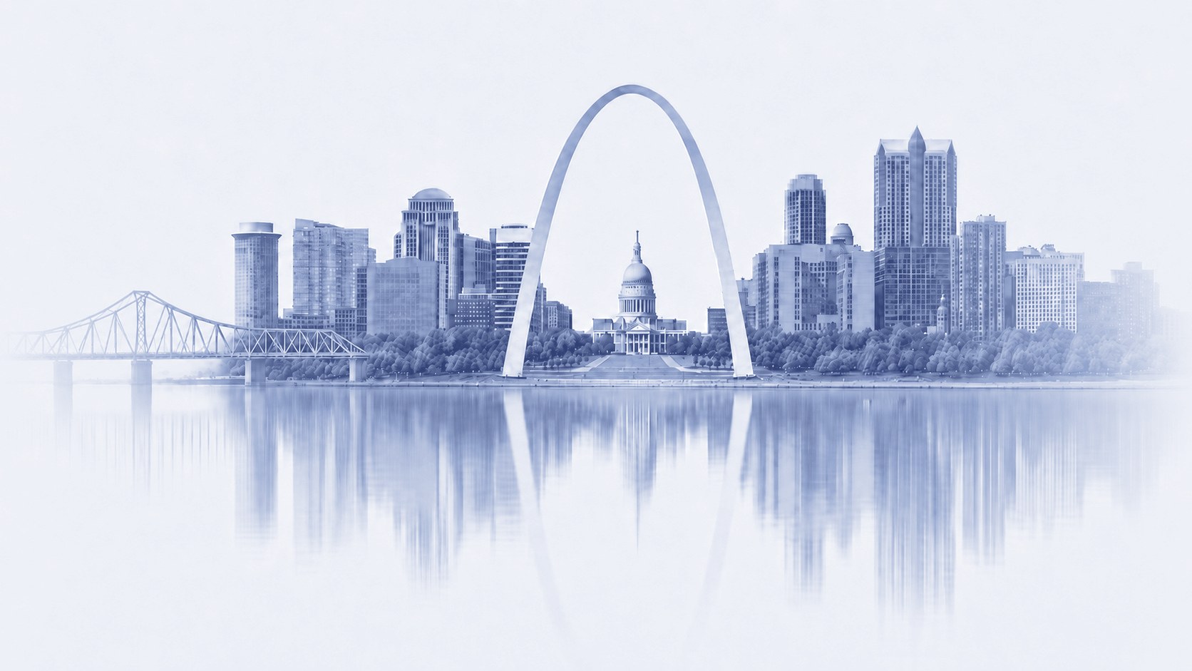 St. Louis Scenes signature series preview — Gateway Arch skyline artwork by Deana Dods